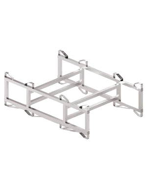 COMBO BARREL RACK STAINLESS STEEL FOR 2 X 200 L - 600 L BARRELS