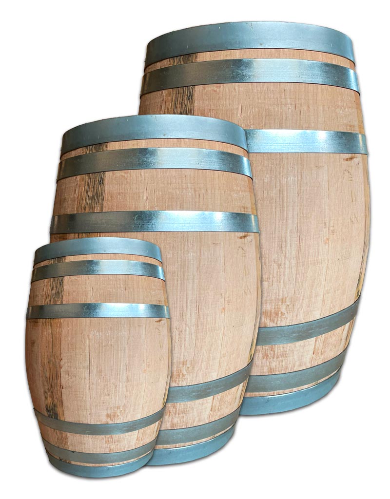 Rückbauten Syrah-Rotweinfässer